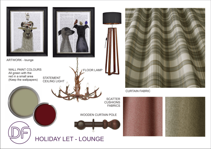 Holiday Let mood board