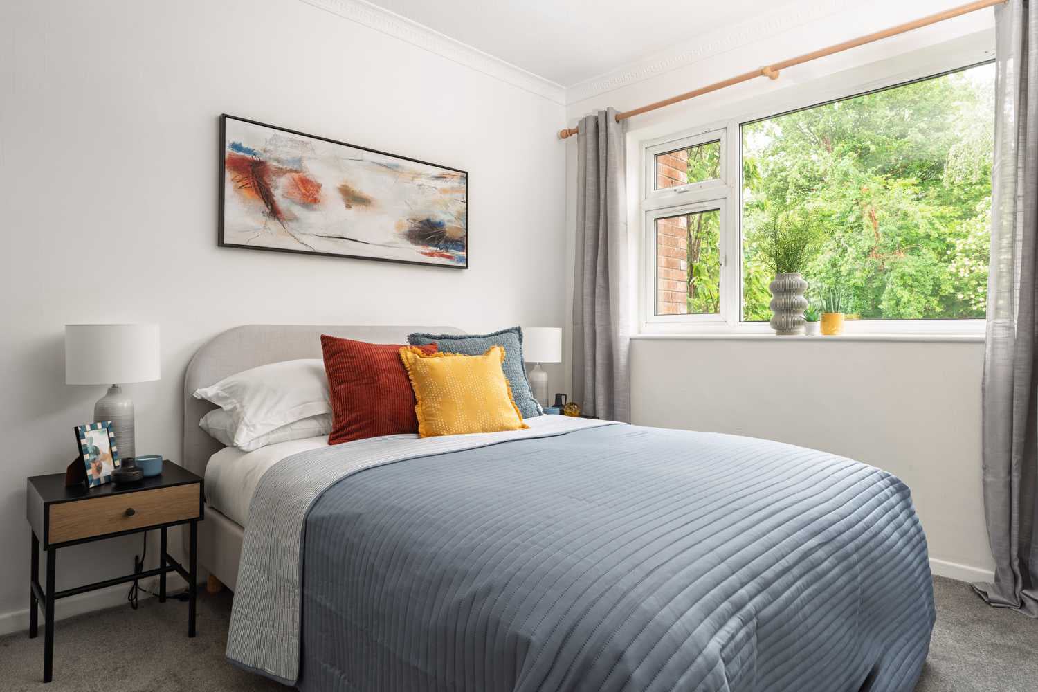 Bedroom staged to sell