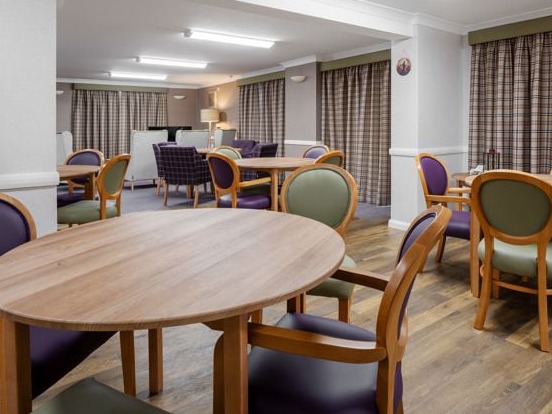 Sheltered accommodation communal dining area