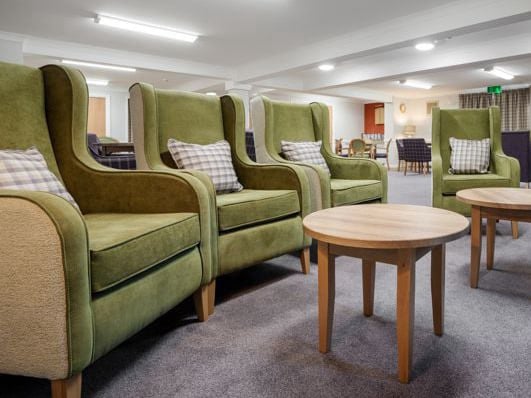 Assisted living communal seating area
