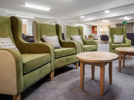 Assisted living communal seating area