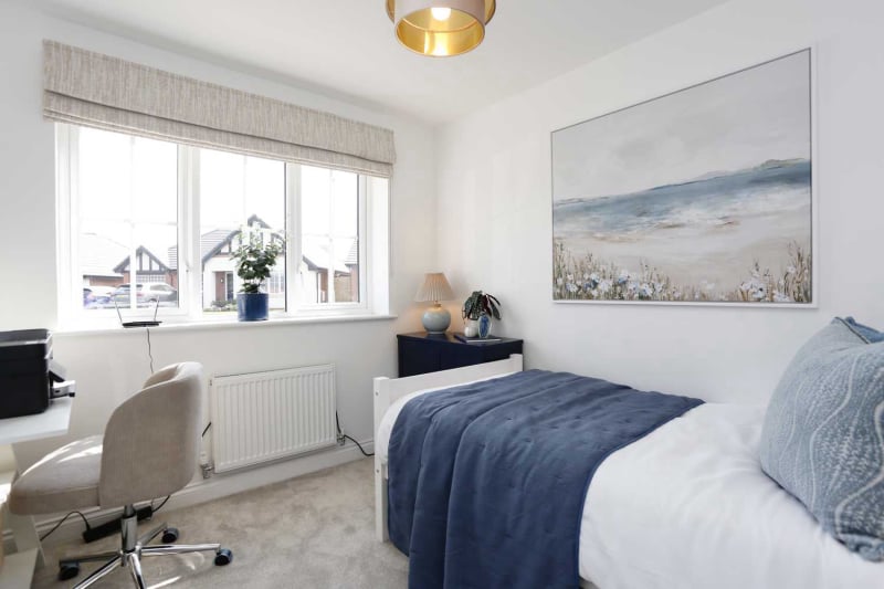 Show home guest bedroom/home office