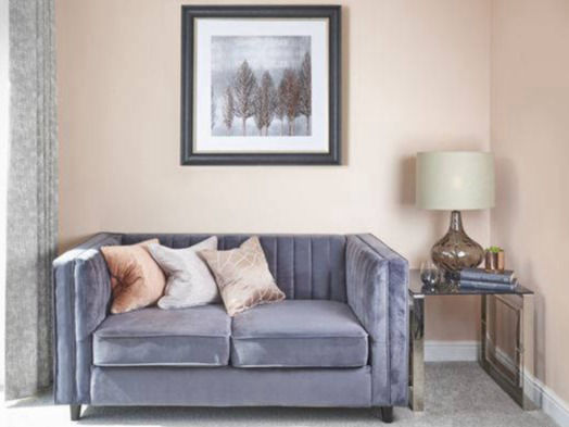 rose gold grey showhome lounge